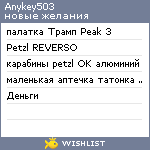 My Wishlist - anykey503