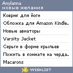 My Wishlist - anylanna