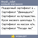 My Wishlist - anyuk_salat