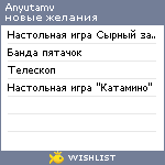 My Wishlist - anyutamv