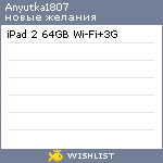 My Wishlist - anyutka1807