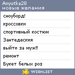 My Wishlist - anyutka28