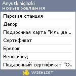 My Wishlist - anyutkiniglazki