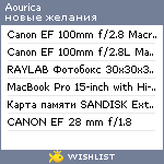 My Wishlist - aourica