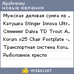 My Wishlist - apohreney