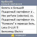 My Wishlist - apollonchik