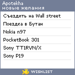 My Wishlist - apotekha