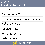 My Wishlist - app1e