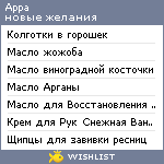 My Wishlist - appa