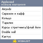 My Wishlist - appleseed