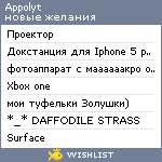 My Wishlist - appolyt