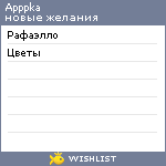 My Wishlist - apppka