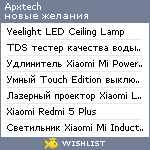 My Wishlist - apxtech