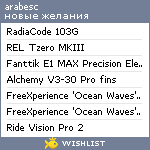 My Wishlist - arabesc