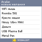 My Wishlist - aradan