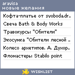 My Wishlist - aravisa