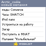 My Wishlist - arctic_cookie