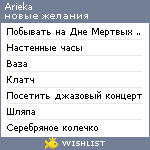 My Wishlist - arieka