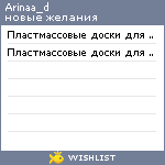 My Wishlist - arinaa_d