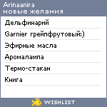 My Wishlist - arinaanira