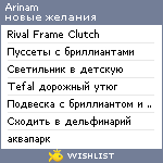 My Wishlist - arinam