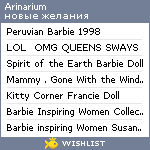 My Wishlist - arinarium