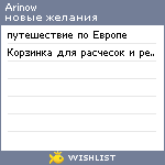 My Wishlist - arinow