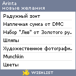 My Wishlist - arinta