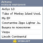 My Wishlist - aritomo