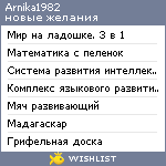 My Wishlist - arnika1982