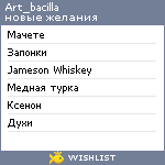 My Wishlist - art_bacilla