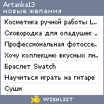 My Wishlist - artanka13