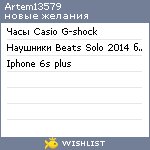 My Wishlist - artem13579