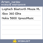 My Wishlist - artem_narziev