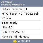 My Wishlist - artemka1