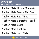 My Wishlist - artstitch