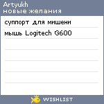 My Wishlist - artyukh