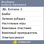 My Wishlist - aruchomu