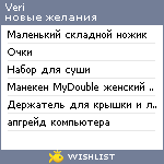 My Wishlist - arve_veri