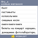 My Wishlist - ary_a