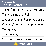 My Wishlist - asakovich