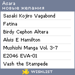 My Wishlist - asara