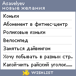 My Wishlist - asavelyev