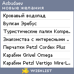 My Wishlist - asbudaev