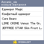 My Wishlist - ascanio_vie