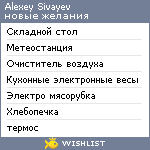 My Wishlist - asivayev