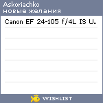 My Wishlist - askoriachko