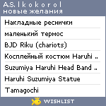 My Wishlist - asmykokoro