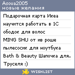 My Wishlist - asova2005