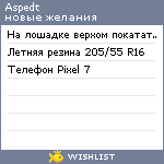 My Wishlist - aspedt